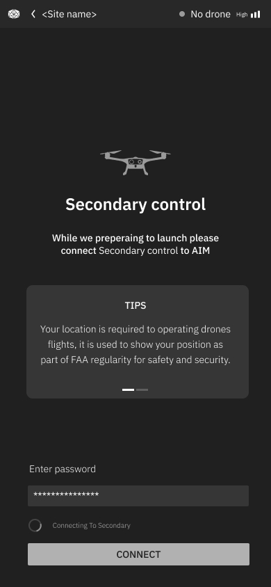 Secondary control: connecting state